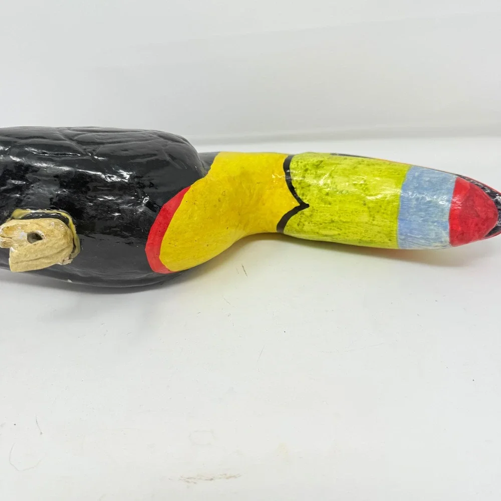 Vtg Handcrafted Toucan Paper‎ Mache Folk Art Mexico 16
